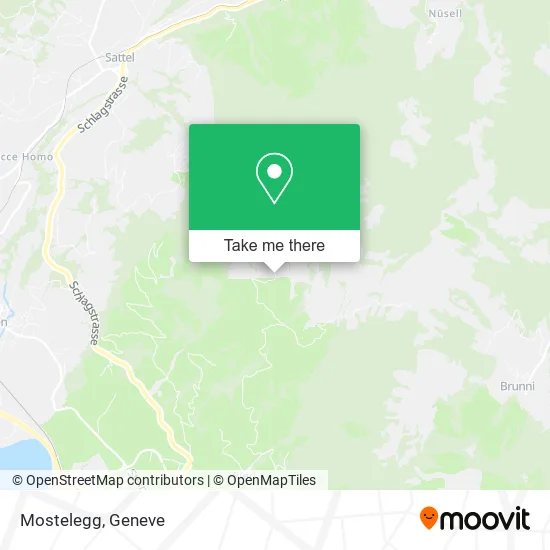 Mostelegg map
