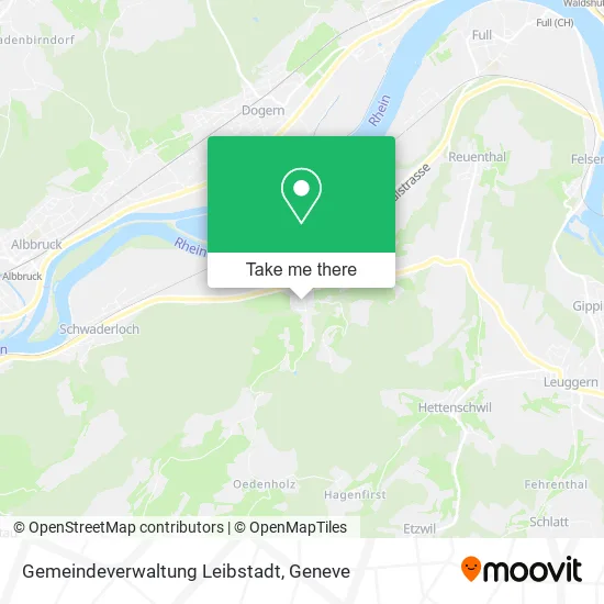 Gemeindeverwaltung Leibstadt map