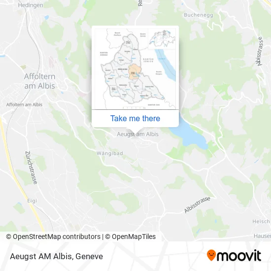 Aeugst AM Albis map