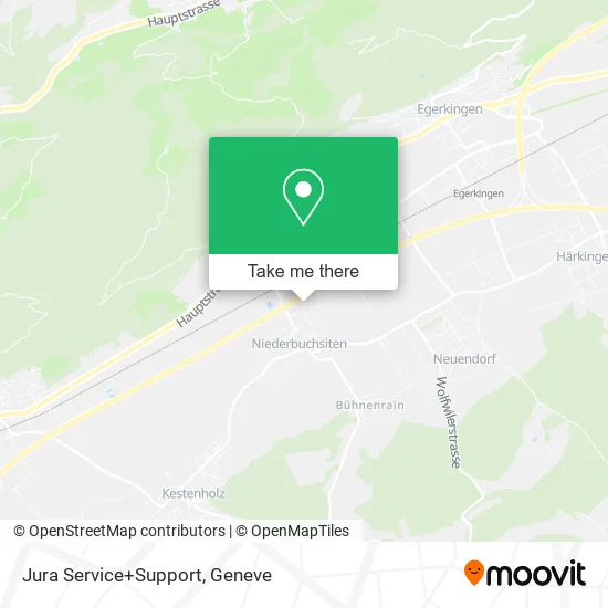 Jura Service+Support map