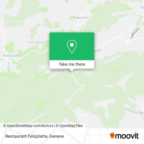 Restaurant Felsplatte map