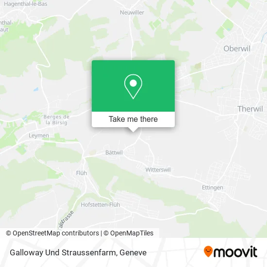 Galloway Und Straussenfarm map