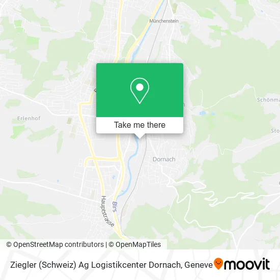 Ziegler (Schweiz) Ag Logistikcenter Dornach map