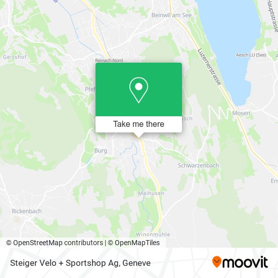 Steiger Velo + Sportshop Ag map