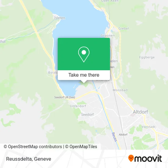 Reussdelta map