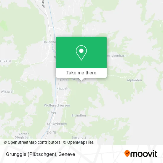 Grunggis (Plütschgen) map