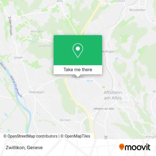 Zwillikon map