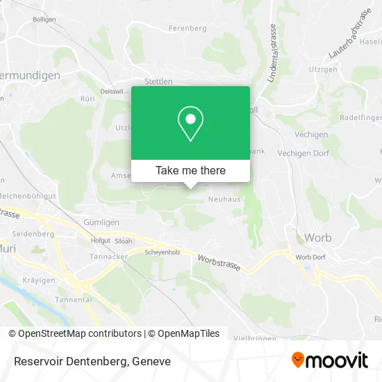 Reservoir Dentenberg map