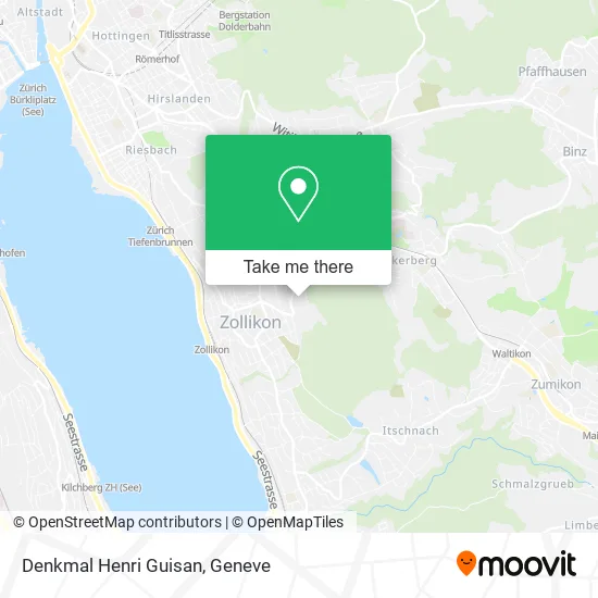 Denkmal Henri Guisan map