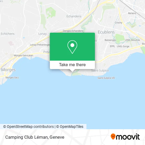 Camping Club Léman map