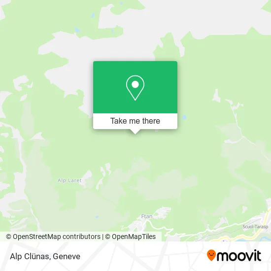 Alp Clünas map