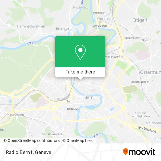 Radio Bern1 map
