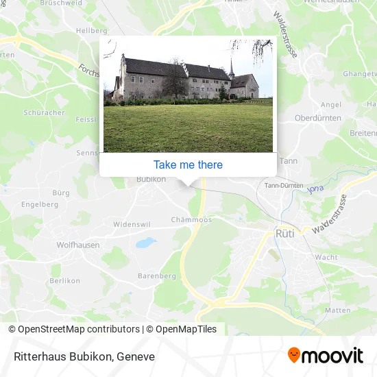 Ritterhaus Bubikon map