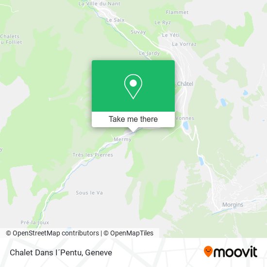 Chalet Dans I´Pentu map