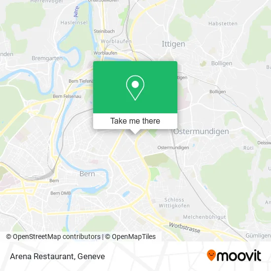 Arena Restaurant map