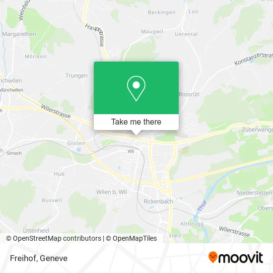 Freihof map