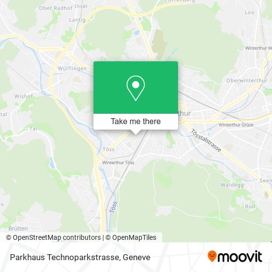 Parkhaus Technoparkstrasse map