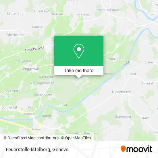 Feuerstelle Istelberg map