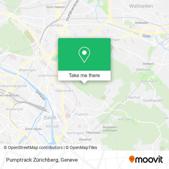 Pumptrack Zürichberg map