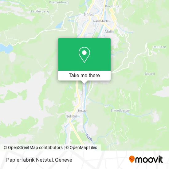 Papierfabrik Netstal map