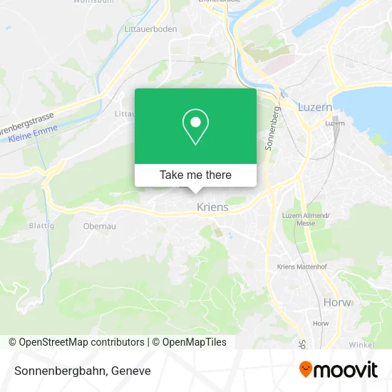 Sonnenbergbahn map