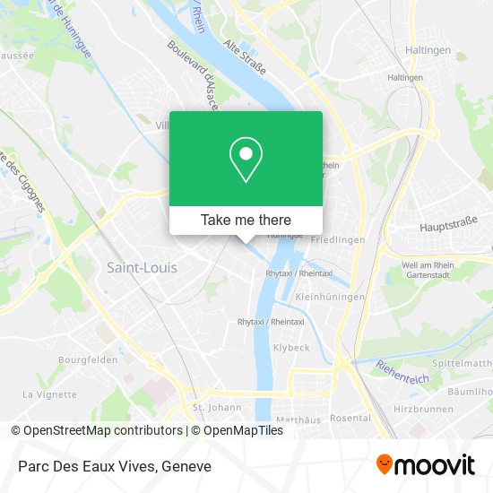 Parc Des Eaux Vives map