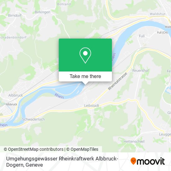 Umgehungsgewässer Rheinkraftwerk Albbruck-Dogern map