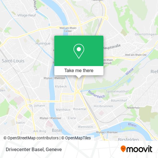 Drivecenter Basel map