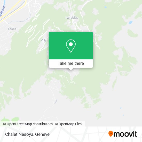 Chalet Nesoya map