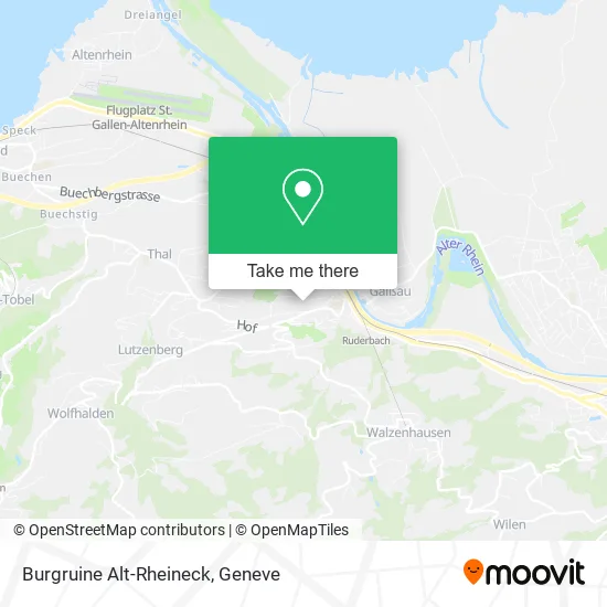 Burgruine Alt-Rheineck map