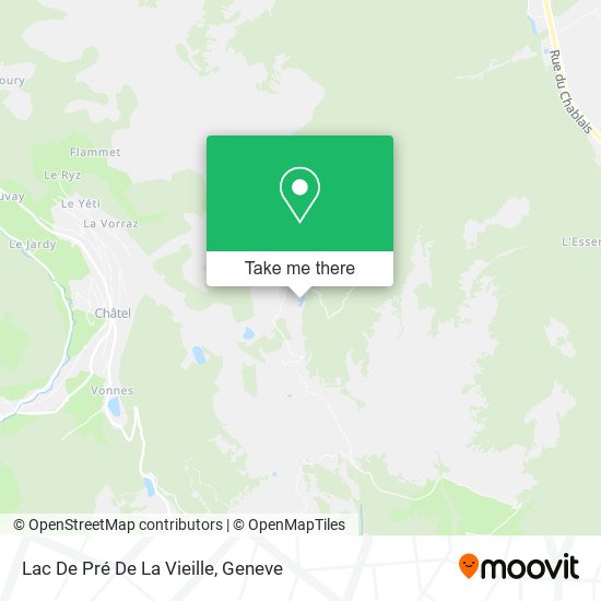 Lac De Pré De La Vieille map