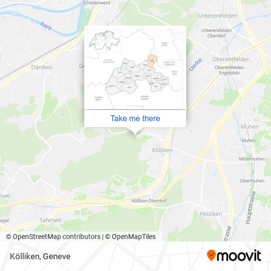 Kölliken map