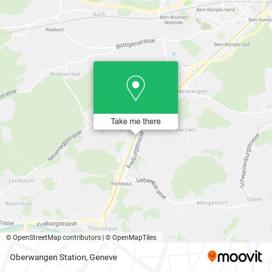 Oberwangen Station map