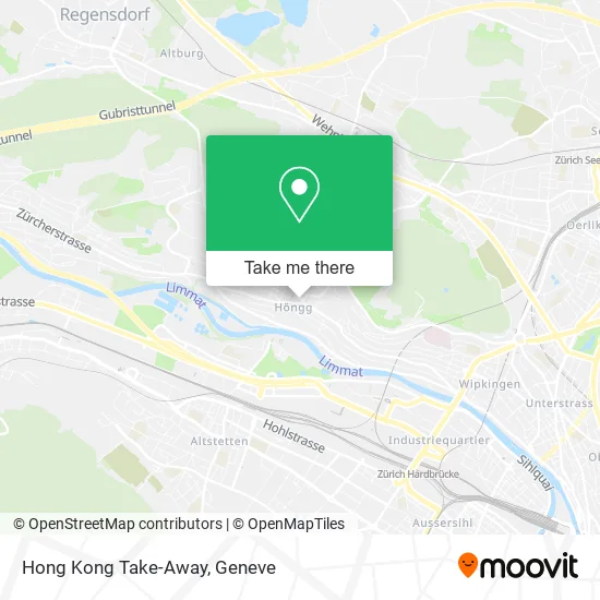 Hong Kong Take-Away map