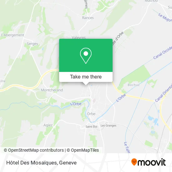 Hôtel Des Mosaïques map