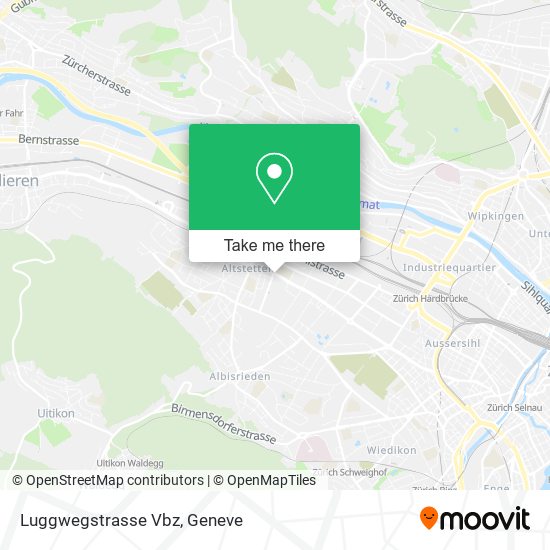 Luggwegstrasse Vbz map