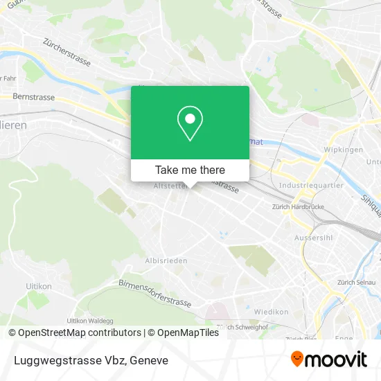 Luggwegstrasse Vbz map