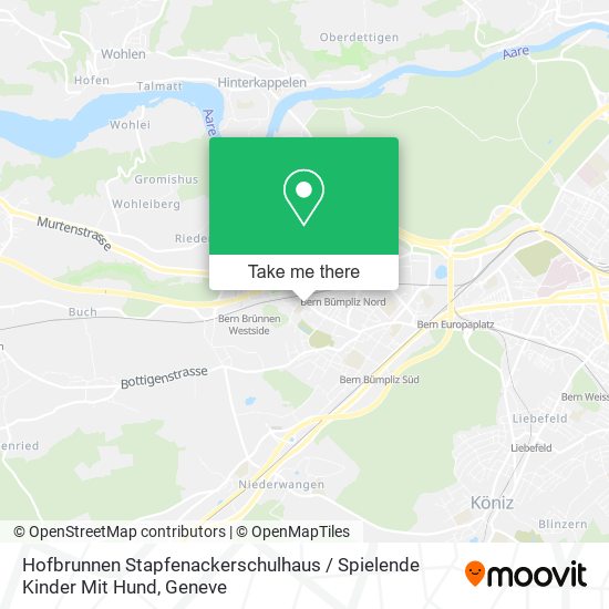 Hofbrunnen Stapfenackerschulhaus / Spielende Kinder Mit Hund map