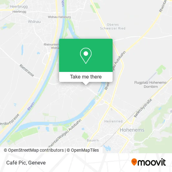 Café Pic map
