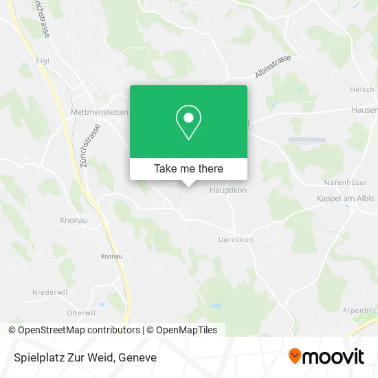 Spielplatz Zur Weid map