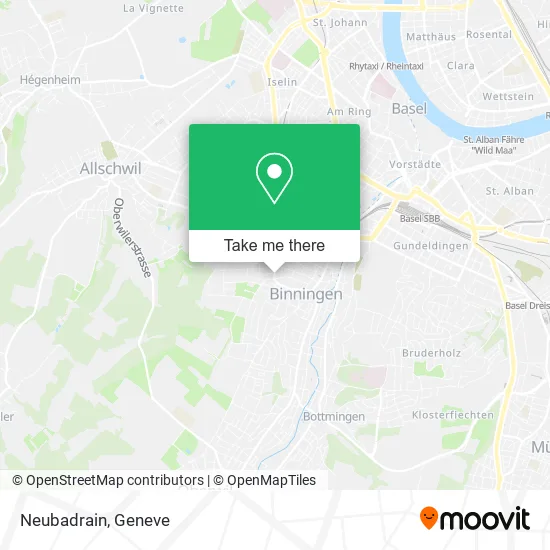 Neubadrain map