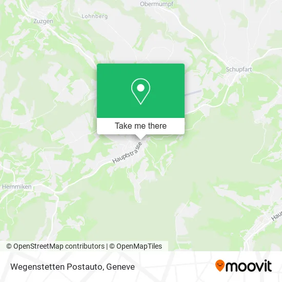 Wegenstetten Postauto map