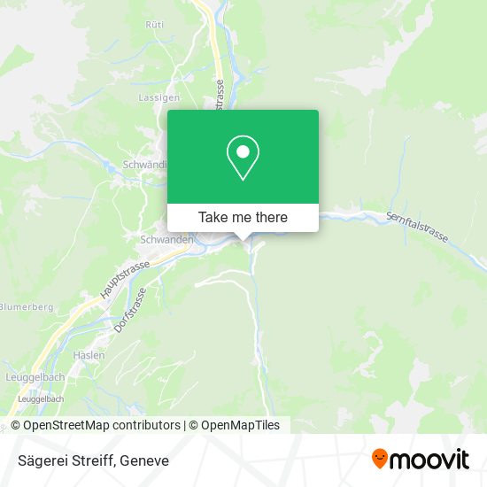 Sägerei Streiff map