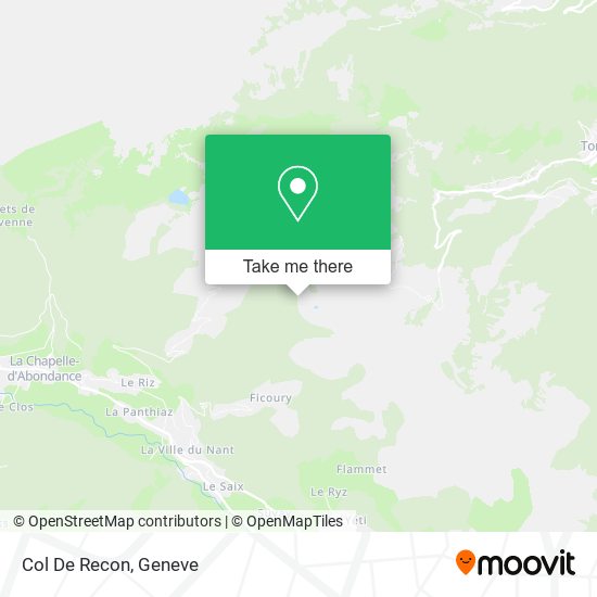Col De Recon map