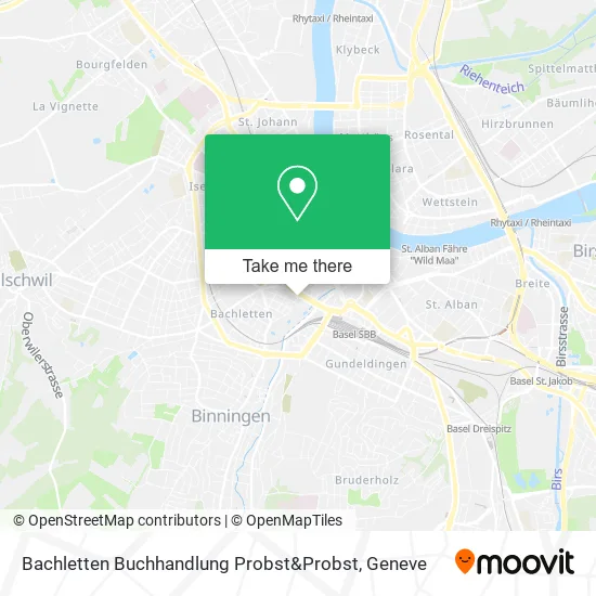 Bachletten Buchhandlung Probst&Probst map