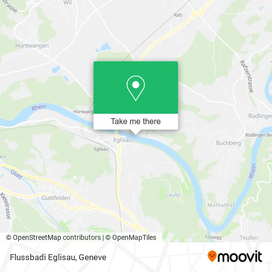 Flussbadi Eglisau map