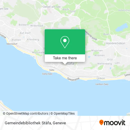 Gemeindebibliothek Stäfa map