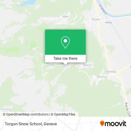 Torgon Snow School map