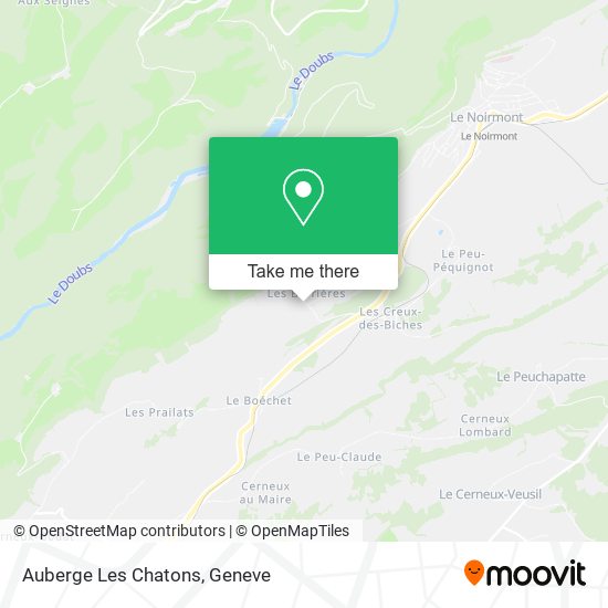 Auberge Les Chatons map