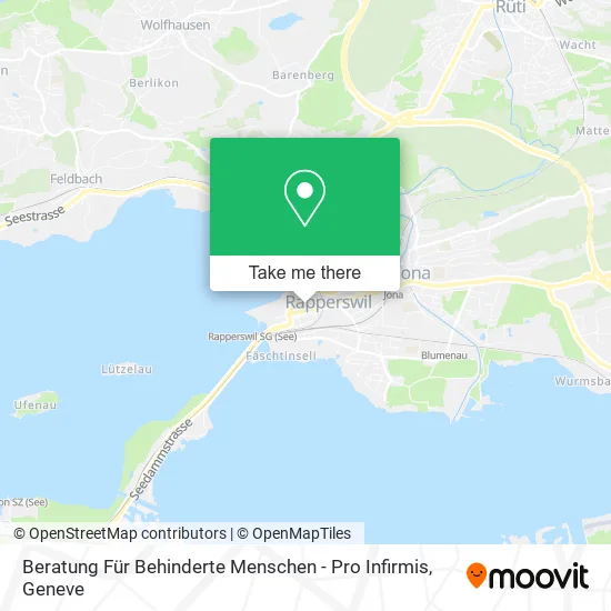 Beratung Für Behinderte Menschen - Pro Infirmis map